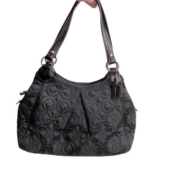 Coach quilted black op c bag 42949 - Picture 1 of 11